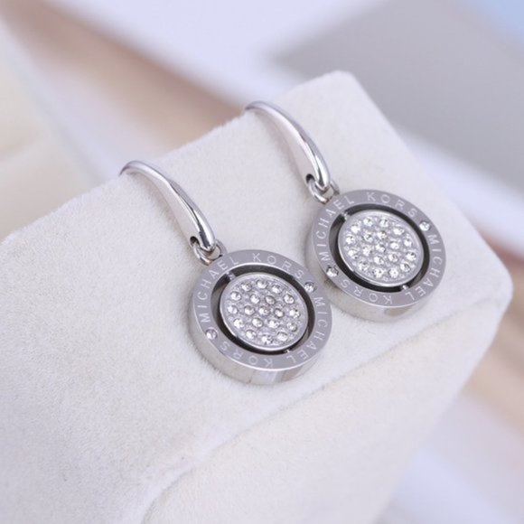 Michael Kors Round Letter Earrings - Picture 1 of 4